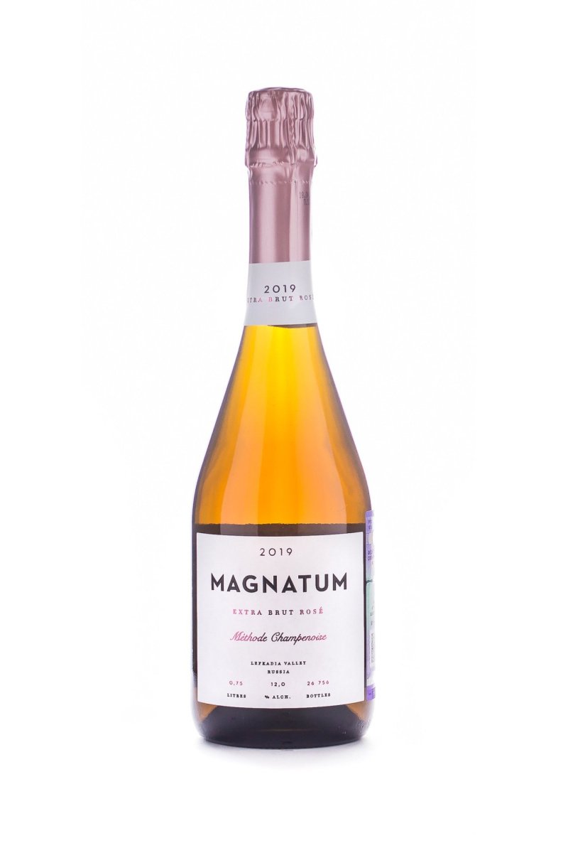 Игристое вино Магнатум, розовое, экстра брют, 0.75л